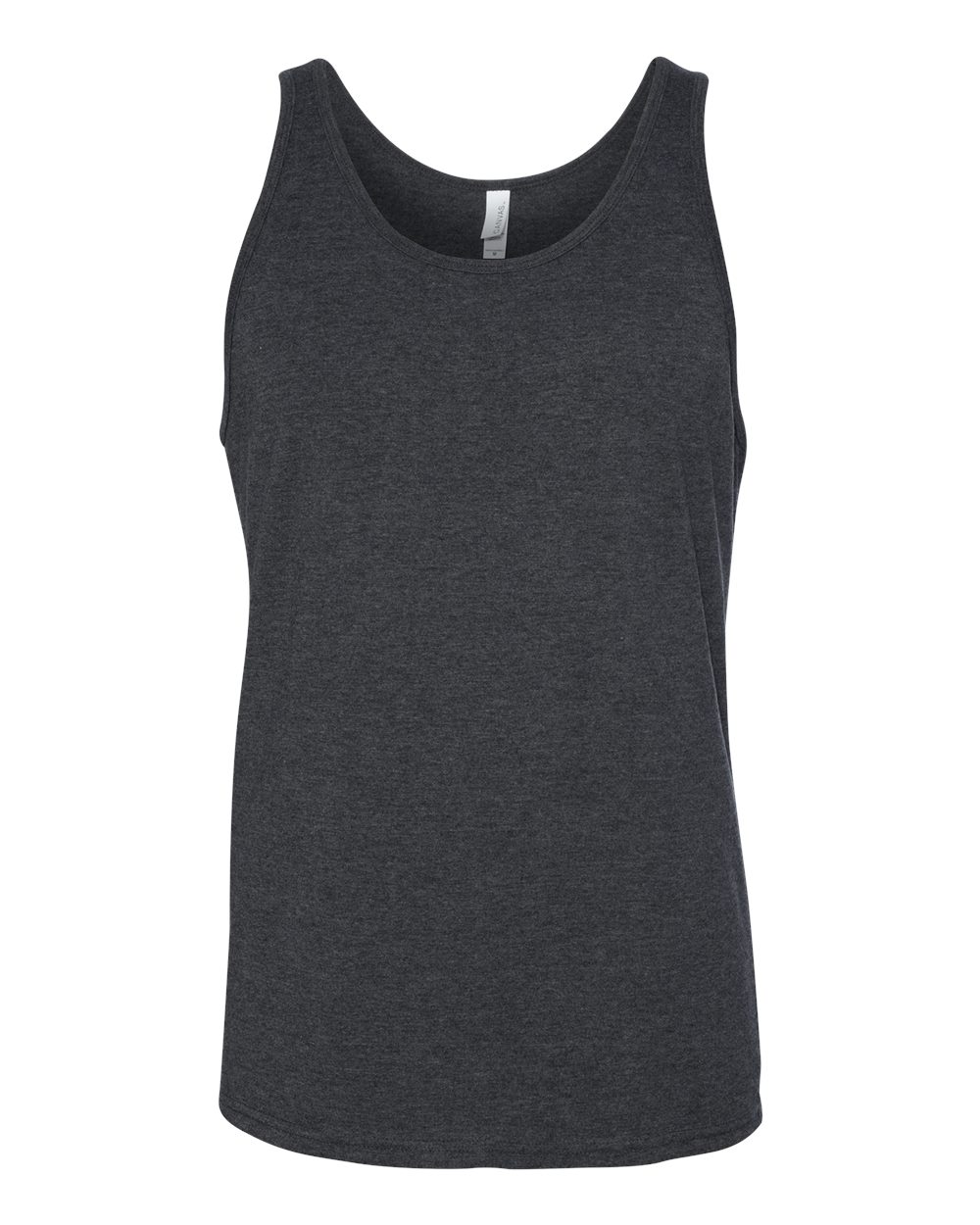 Unisex Heather CVC Tank - Front - B00006092 - Dark Grey Heather