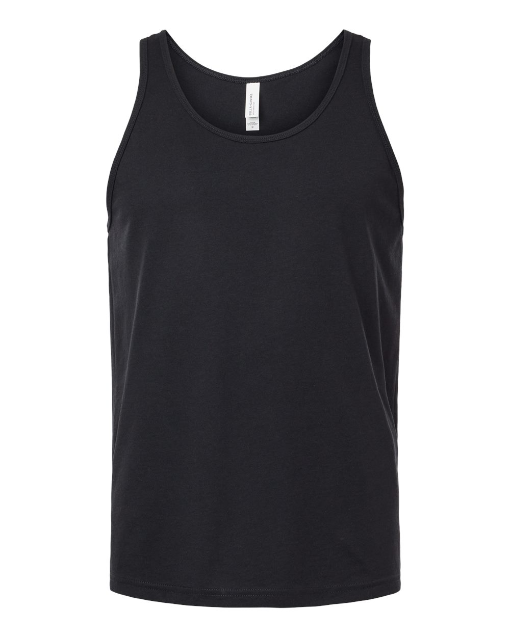 Unisex Heather CVC Tank - Front - B00006512 - Solid Black Blend