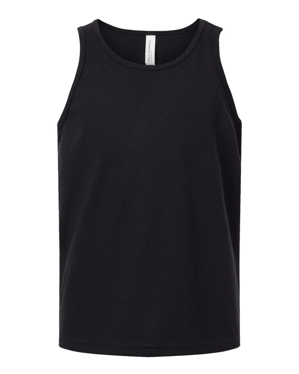 Youth Heather CVC Tank - Front - B04306513 - Solid Black Blend