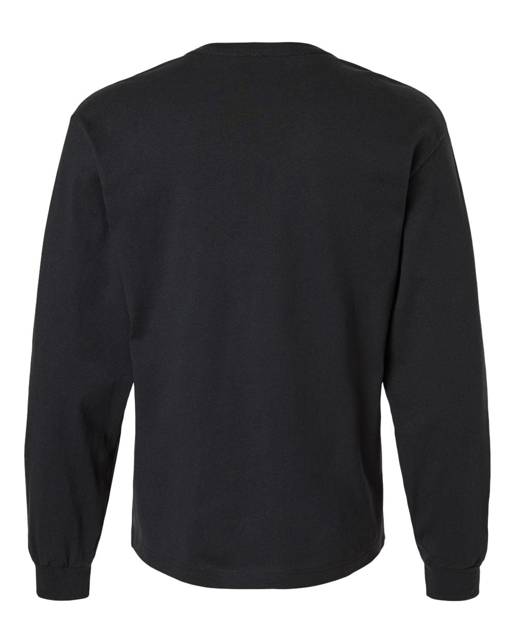 6 oz. Heavyweight Long Sleeve Tee - Back - B06206512 - Vintage Black