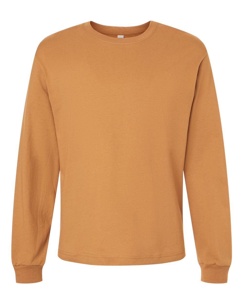 6 oz. Heavyweight Long Sleeve Tee - Front - B06206102 - Toast