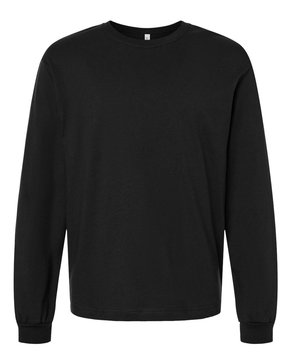 6 oz. Heavyweight Long Sleeve Tee - Front - B06206502 - Black