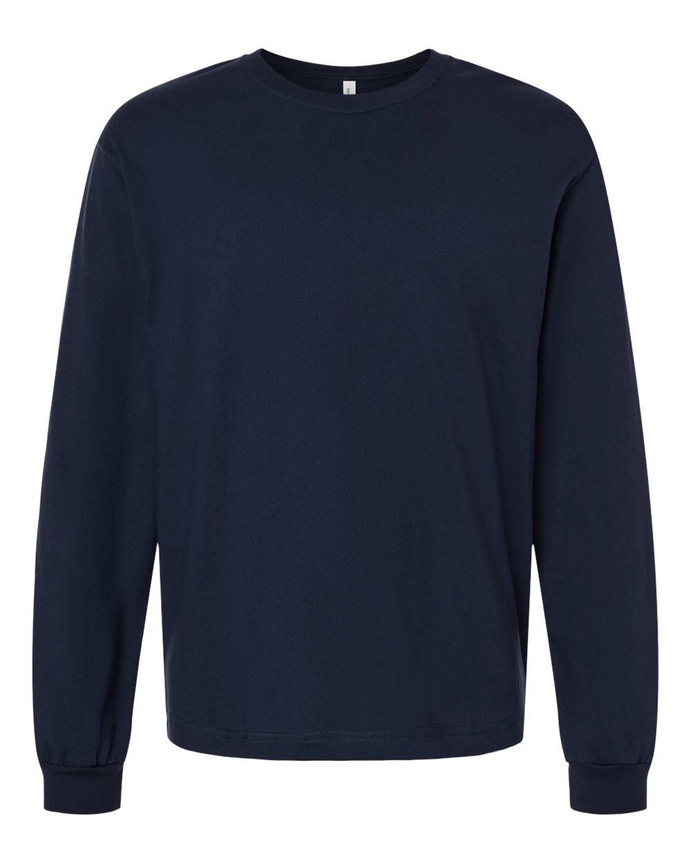 6 oz. Heavyweight Long Sleeve Tee - Front - B06206652 - Navy