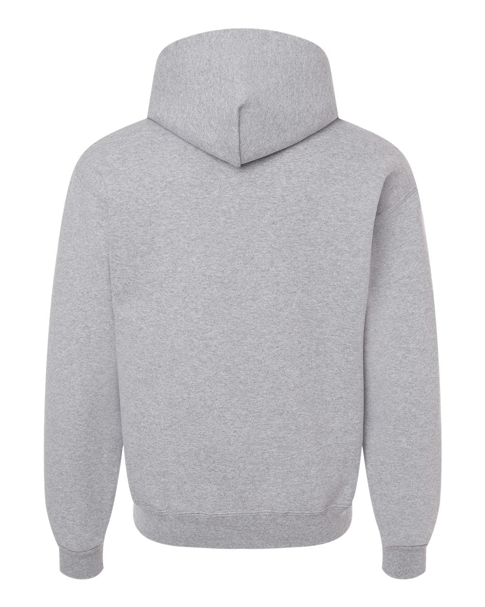 Unisex Rugged Hooded Sweatshirt - Back - B01535583 - Athletic Heather