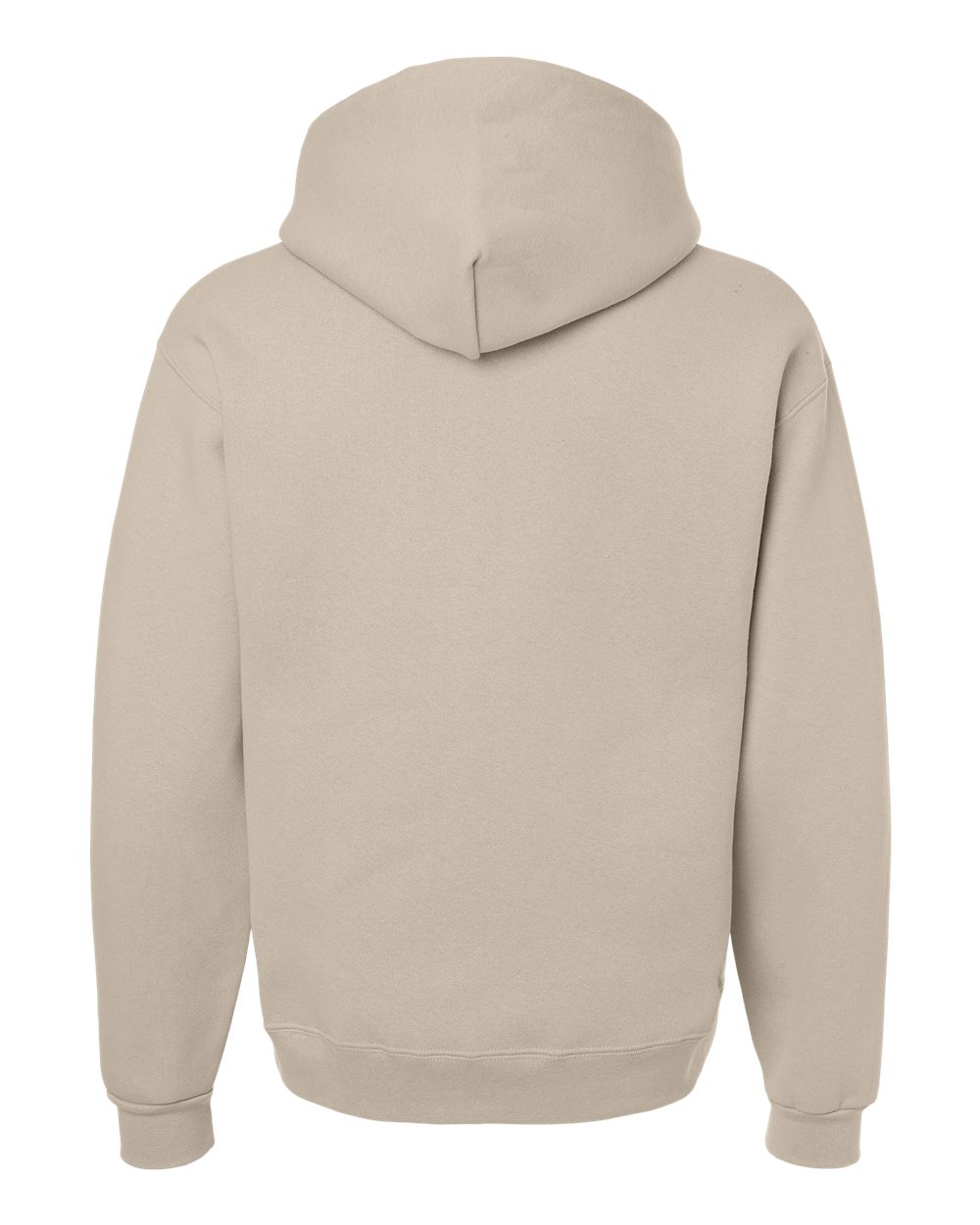 Unisex Rugged Hooded Sweatshirt - Back - B01535733 - Putty