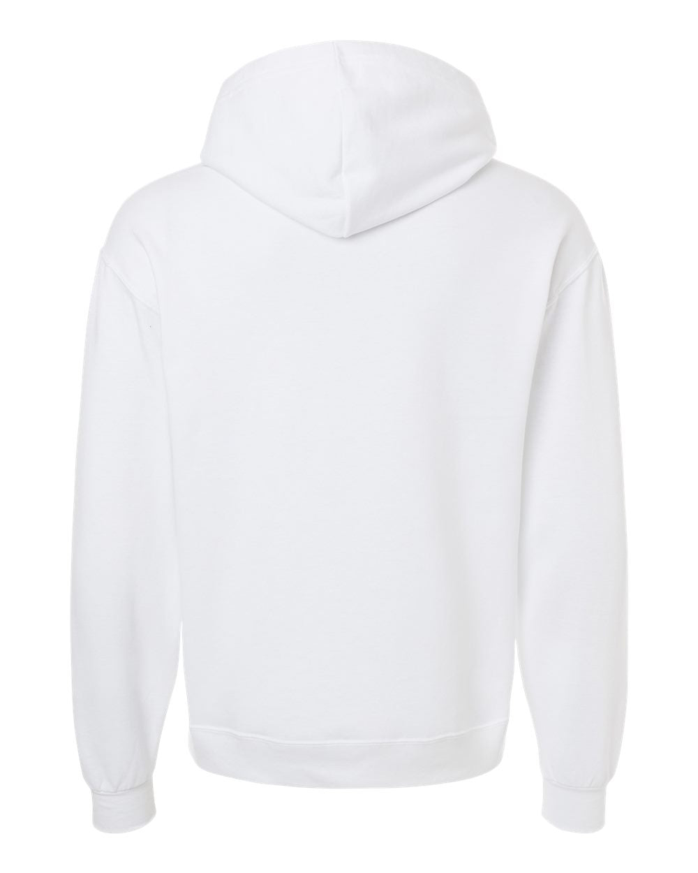 Unisex Ultimate CVC Hooded Sweatshirt - Back - B01835003 - White