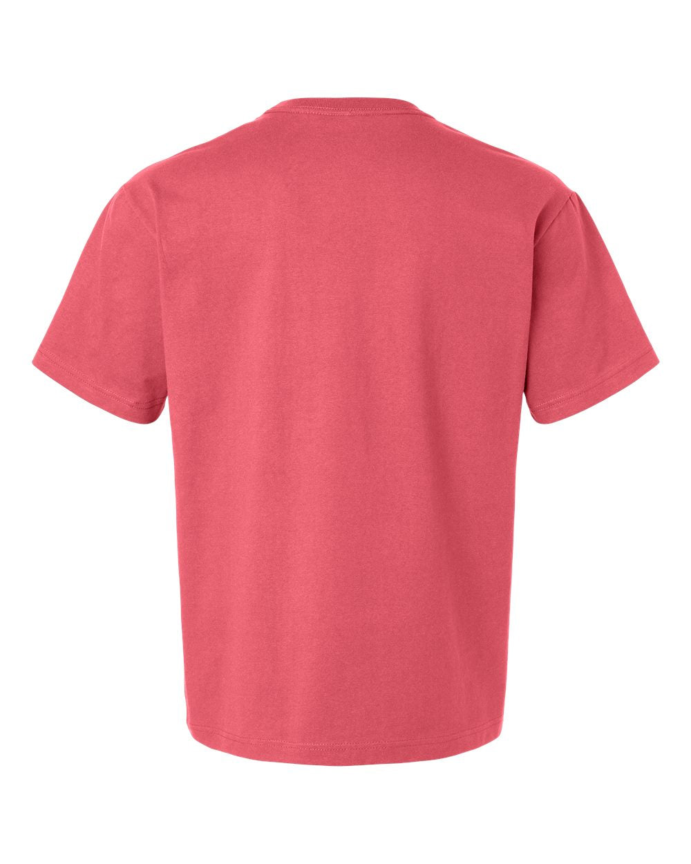 Unisex 7.5 oz Heavyweight Tee - Back - B06906702 - Vintage Red