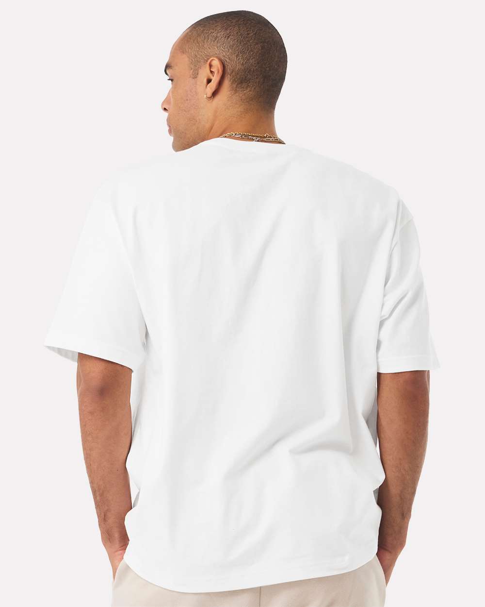 Unisex 7.5 oz Heavyweight Tee - OnModelBack - B06906002 - White