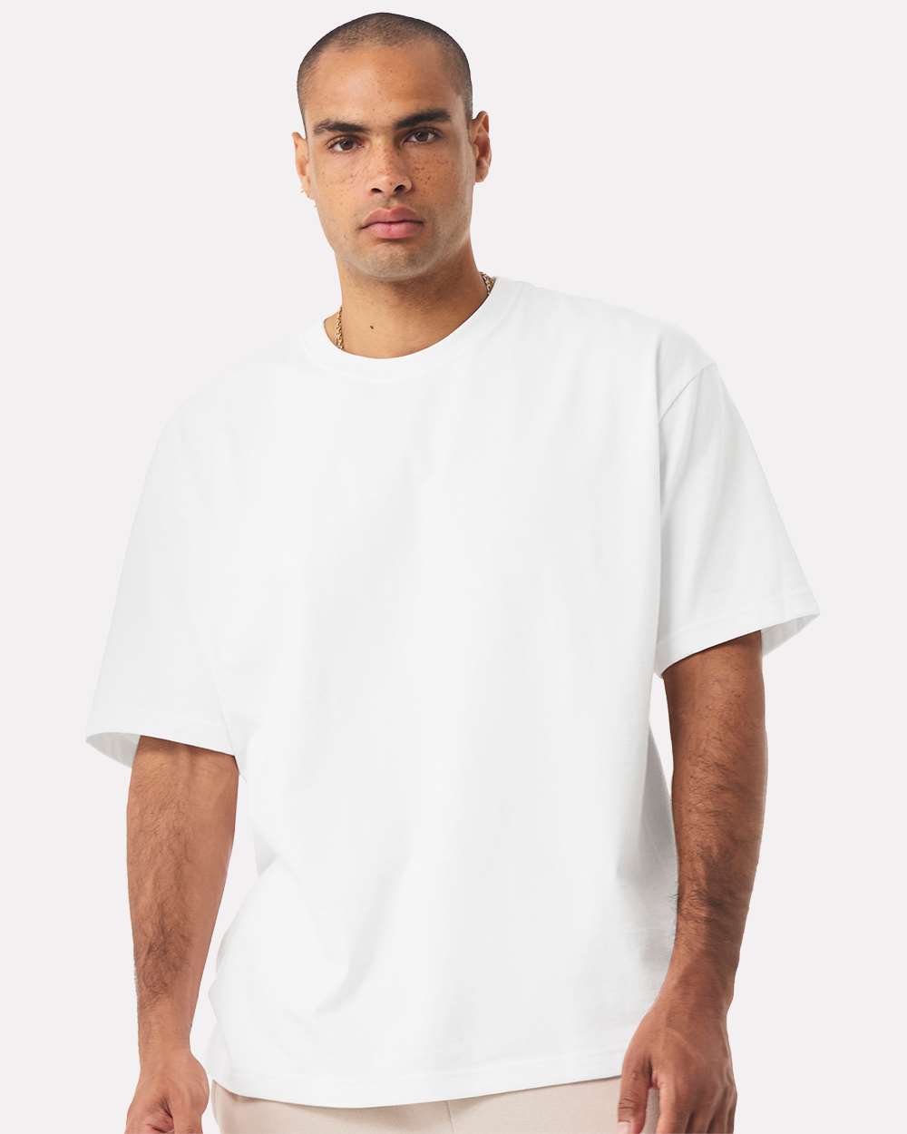Unisex 7.5 oz Heavyweight Tee - OnModelFront - B06906002 - White