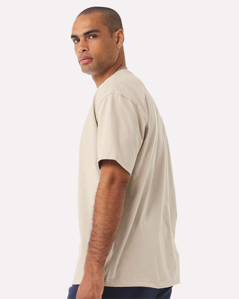 Unisex 7.5 oz Heavyweight Tee - OnModelSide - B06906892 - Dust