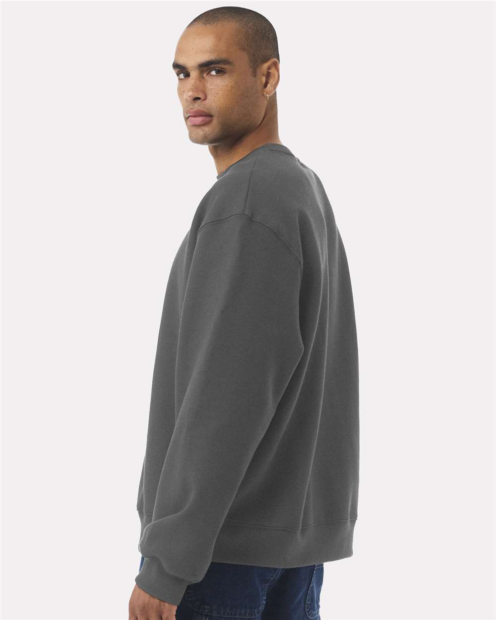 Unisex 10 oz. Heavyweight Sweatshirt - OnModelBack - B06806122 - Asphalt