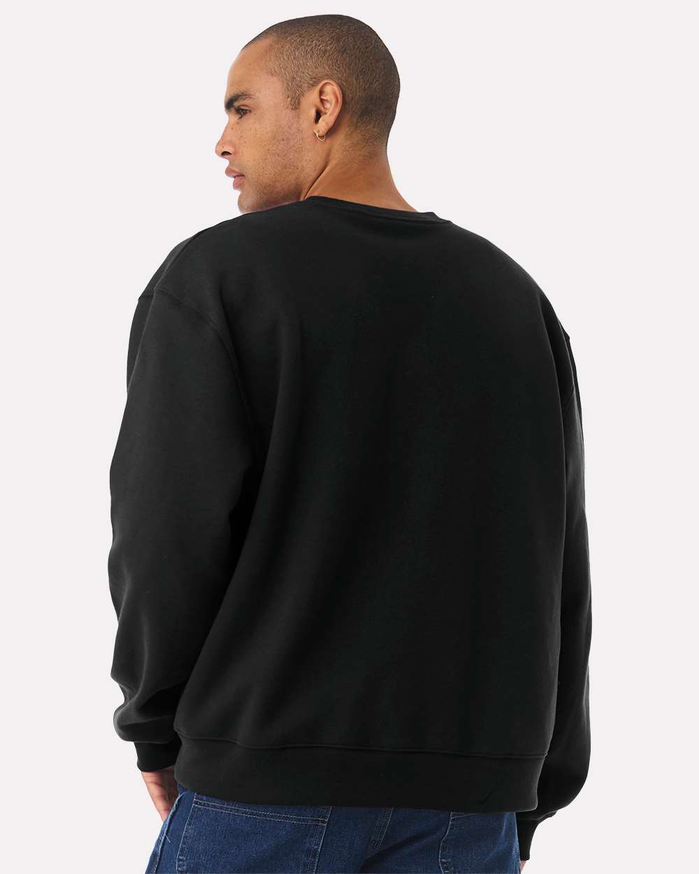 Unisex 10 oz. Heavyweight Sweatshirt - OnModelBack - B06806502 - Black