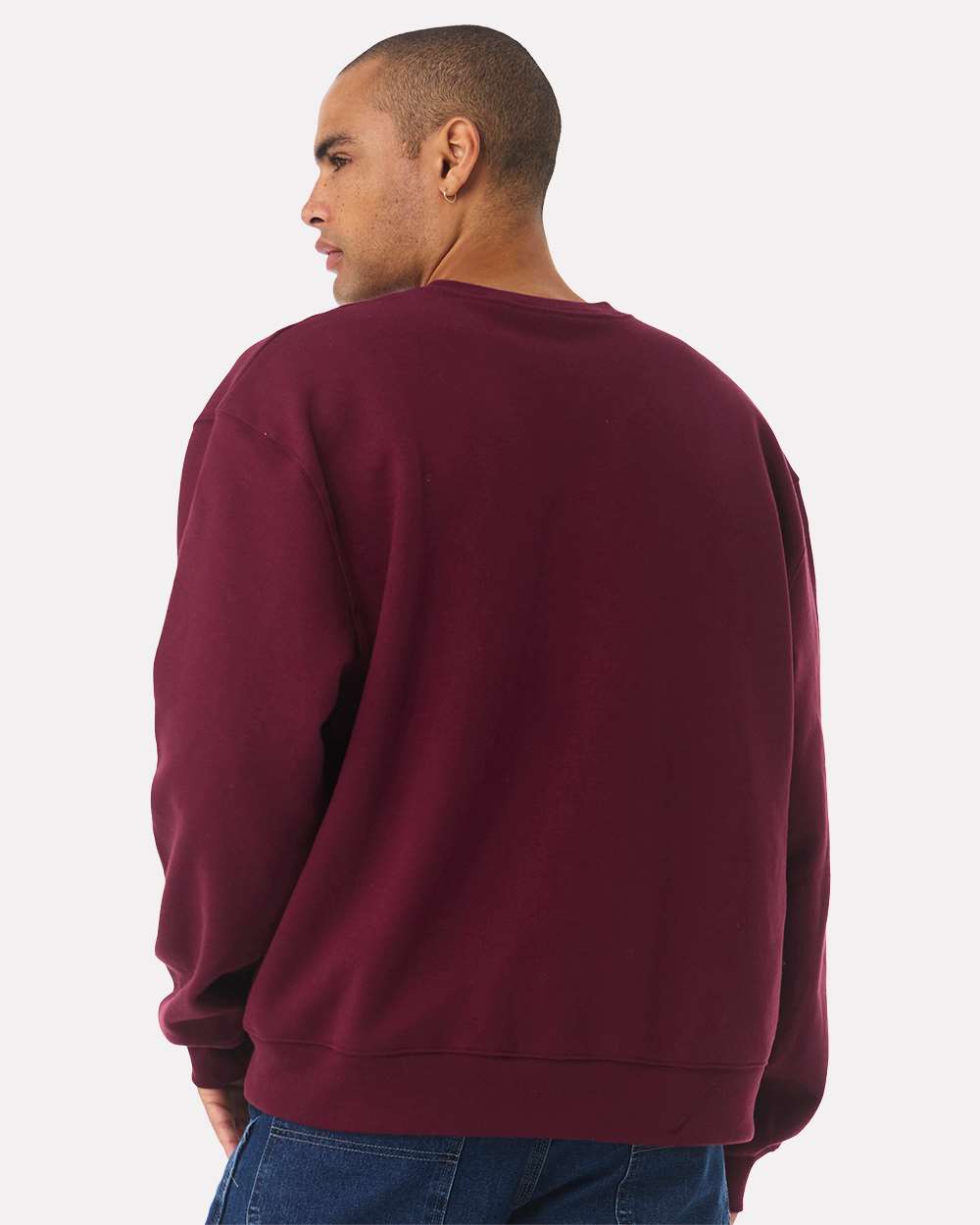 Unisex 10 oz. Heavyweight Sweatshirt - OnModelBack - B06806532 - Maroon
