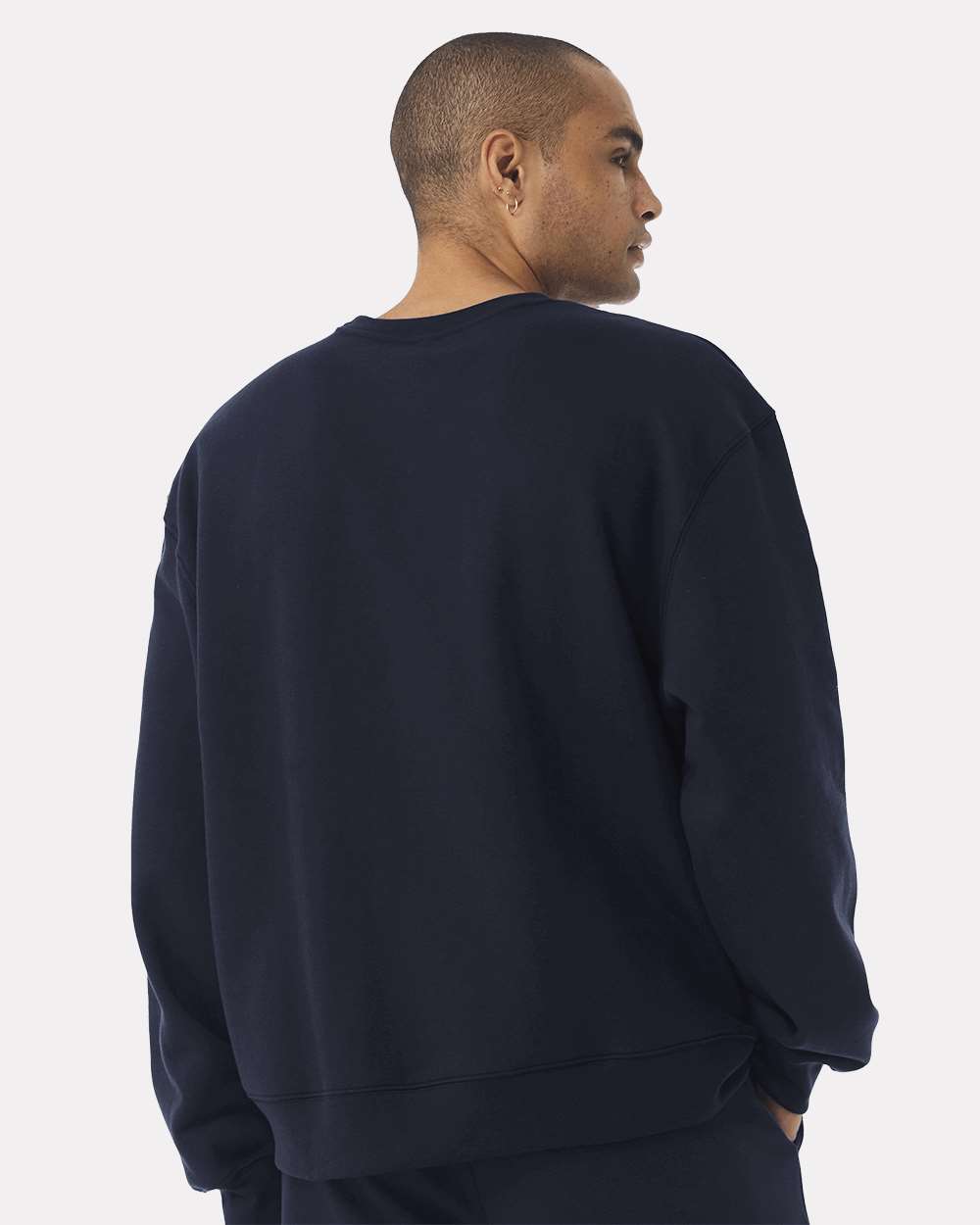 Unisex 10 oz. Heavyweight Sweatshirt - OnModelBack - B06806652 - Navy