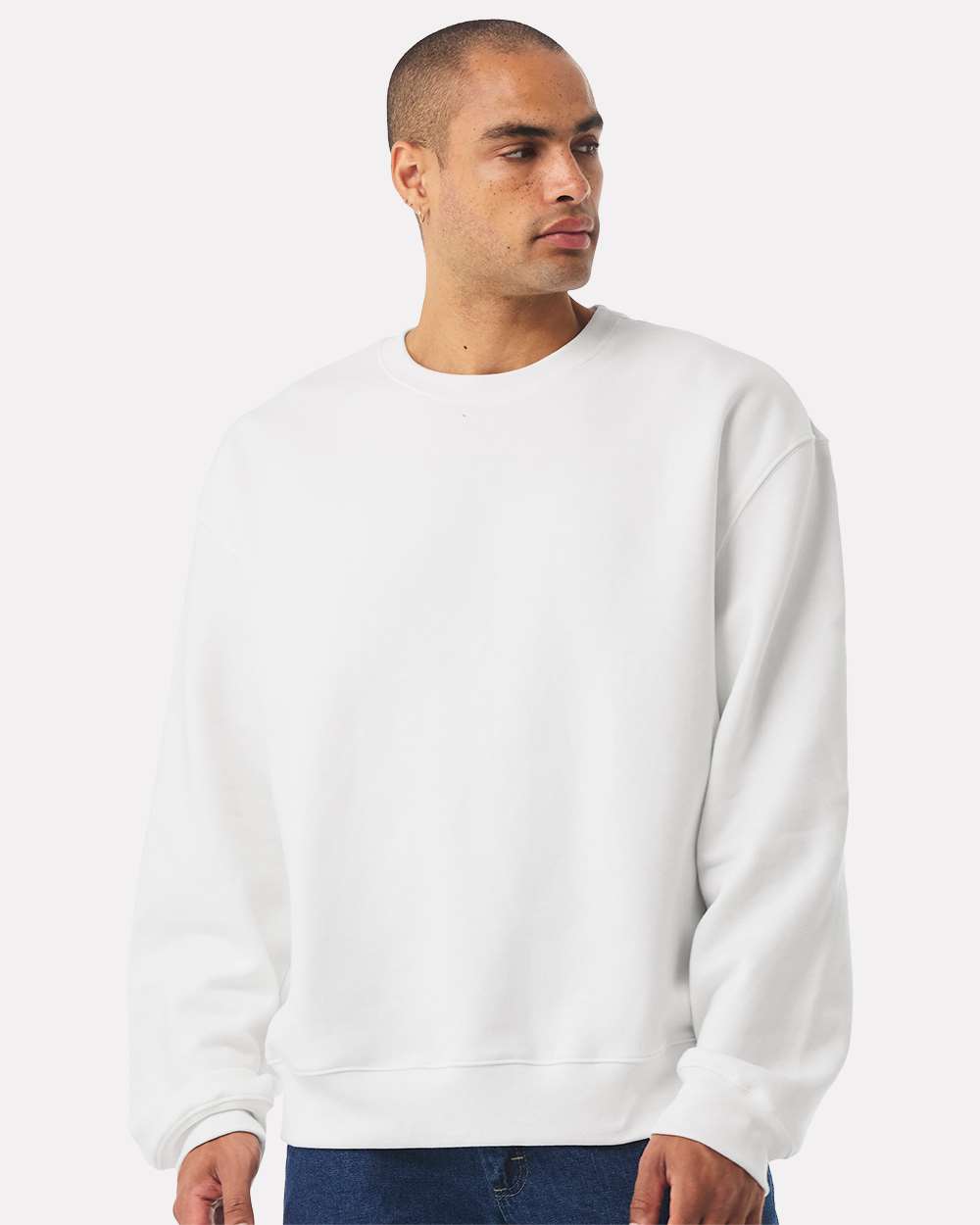 Unisex 10 oz. Heavyweight Sweatshirt - OnModelFront - B06806002 - White