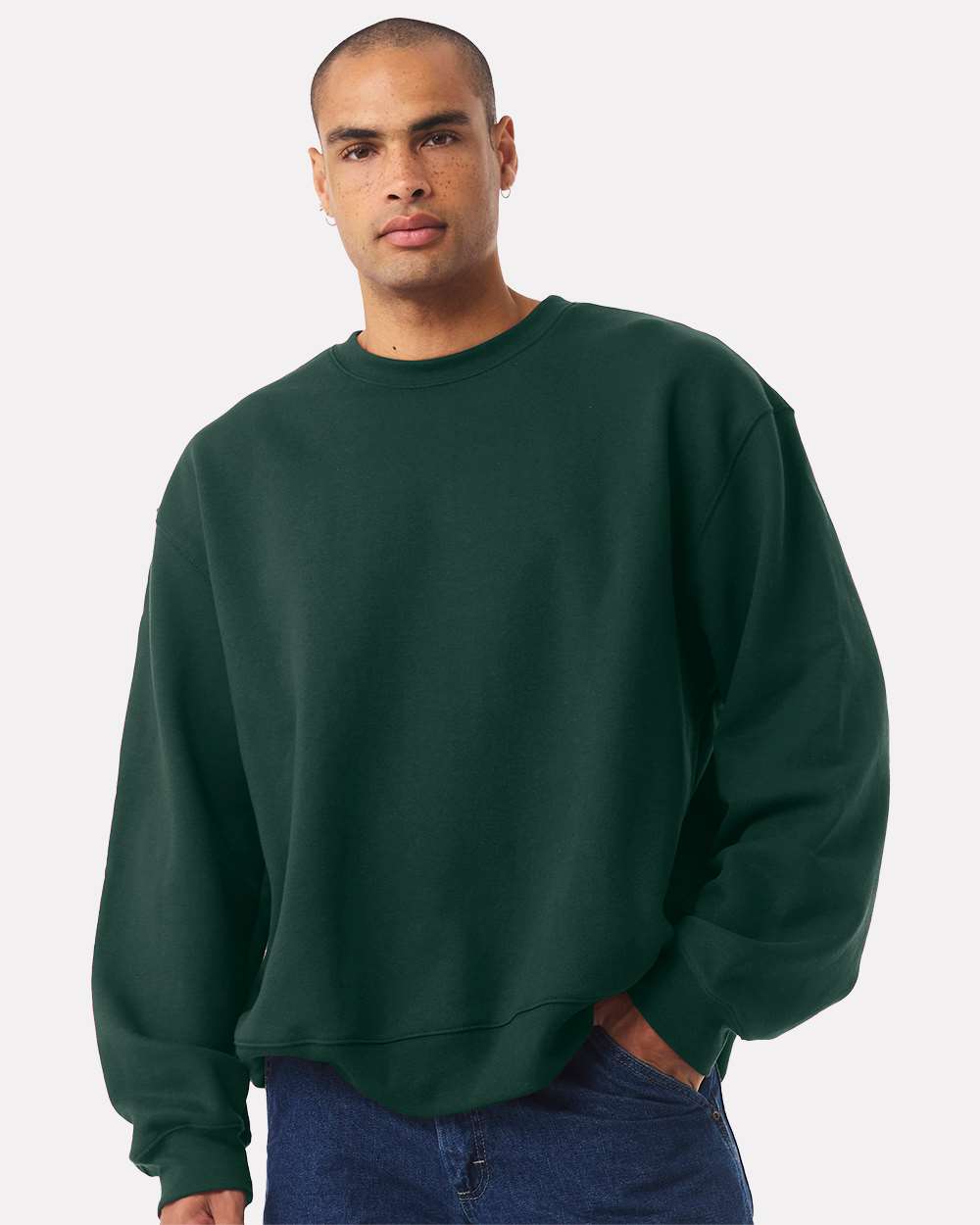 Unisex 10 oz. Heavyweight Sweatshirt - OnModelFront - B06806542 - Forest