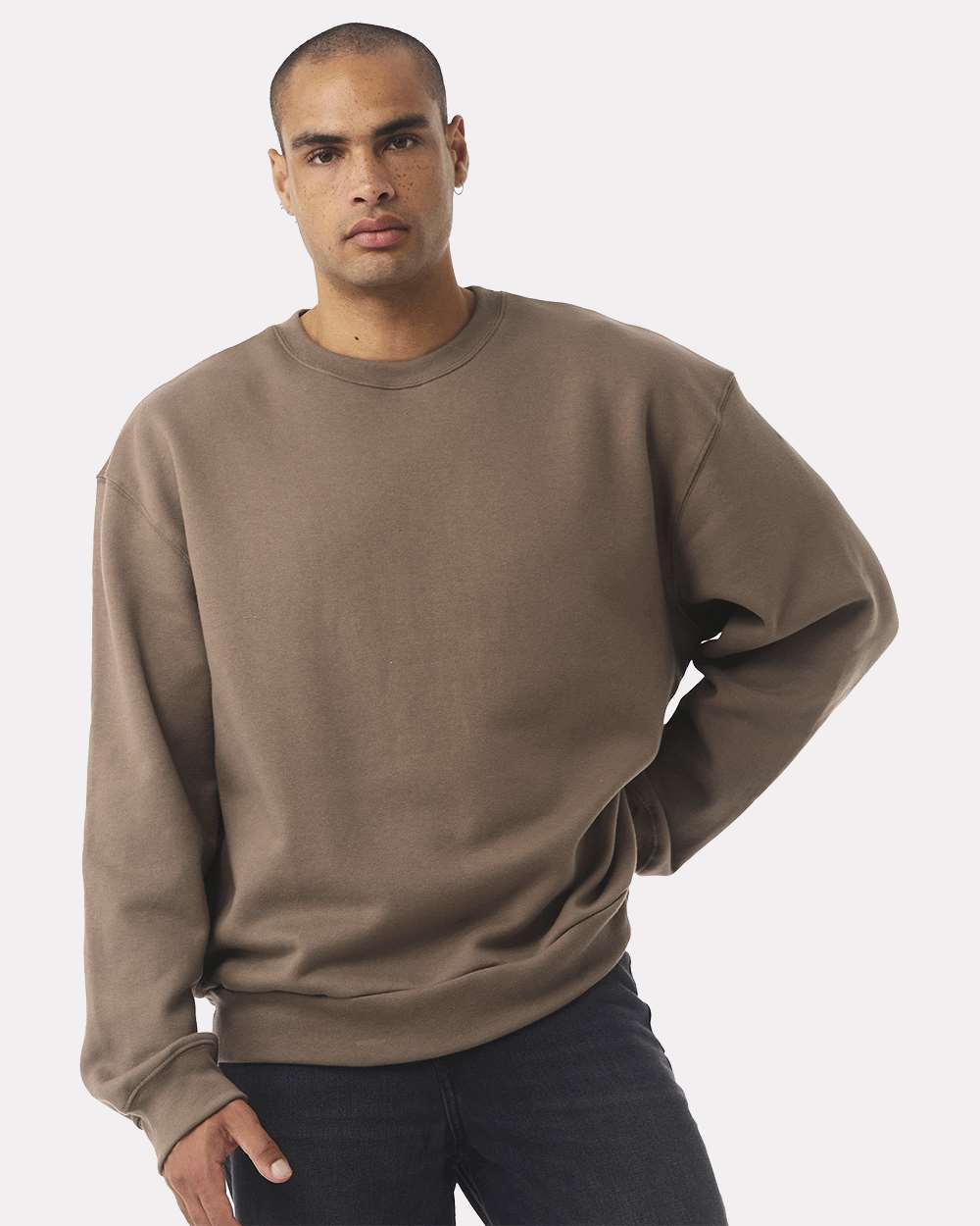 Unisex 10 oz. Heavyweight Sweatshirt - OnModelFront - B06806602 - Vintage Brown