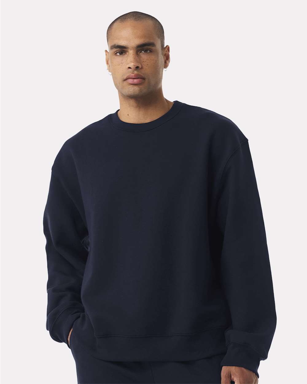Unisex 10 oz. Heavyweight Sweatshirt - OnModelFront - B06806652 - Navy