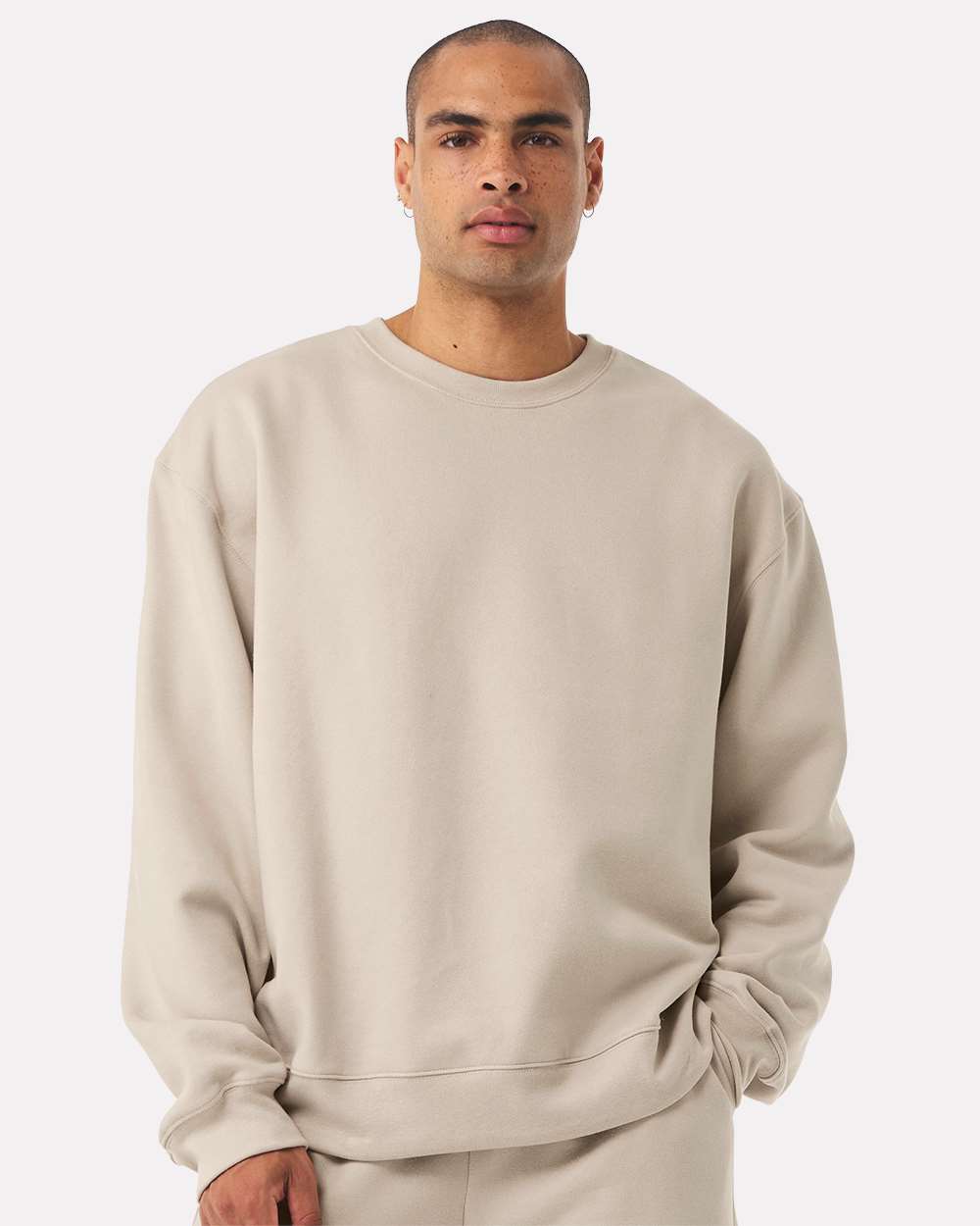 Unisex 10 oz. Heavyweight Sweatshirt - OnModelFront - B06806892 - Dust