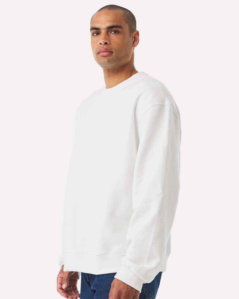 Unisex 10 oz. Heavyweight Sweatshirt - OnModelSide - B06806002 - White
