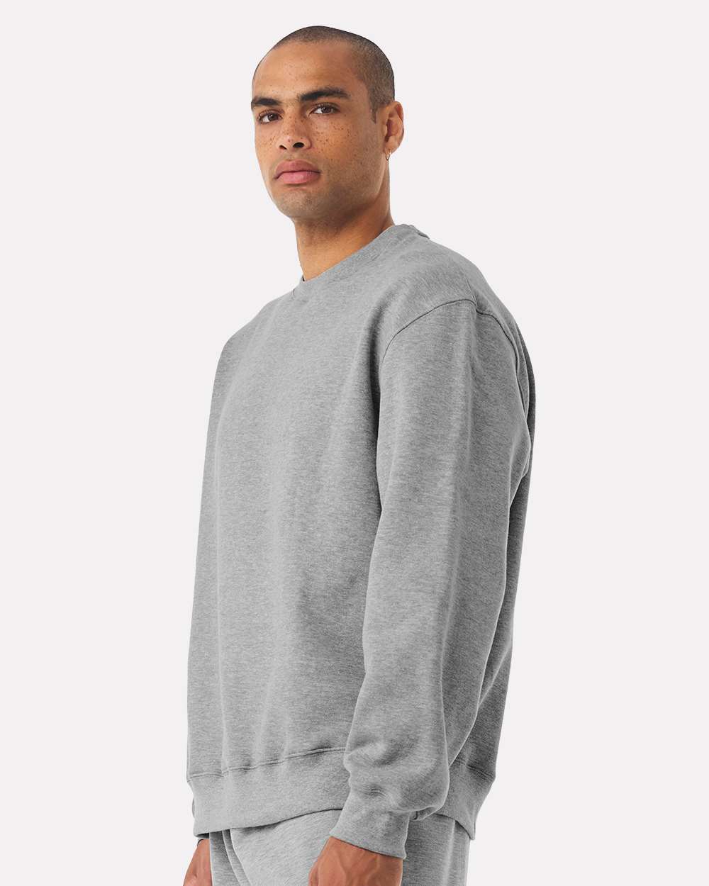 Unisex 10 oz. Heavyweight Sweatshirt - OnModelSide - B06806022 - Athletic Heather
