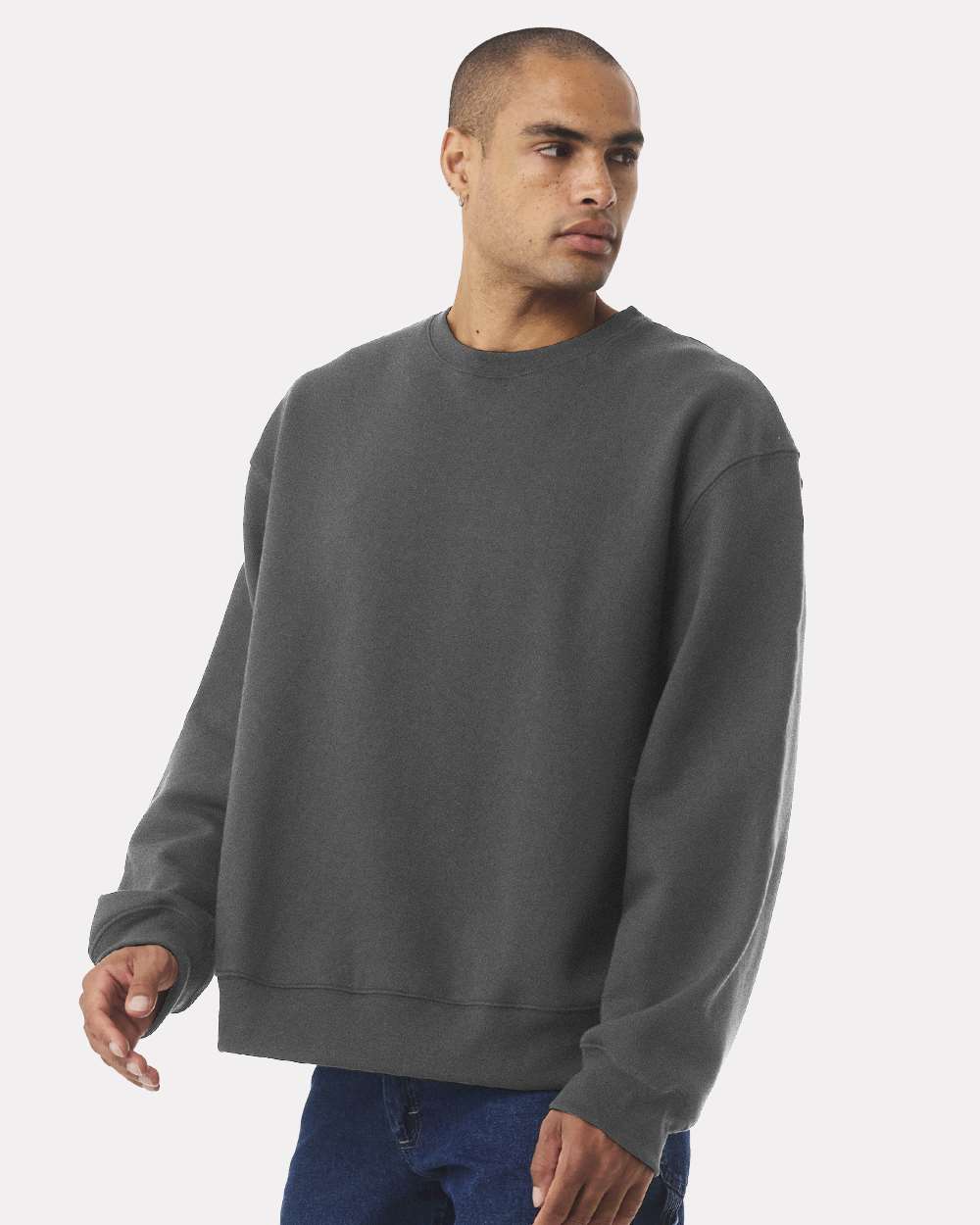 Unisex 10 oz. Heavyweight Sweatshirt - OnModelSide - B06806122 - Asphalt