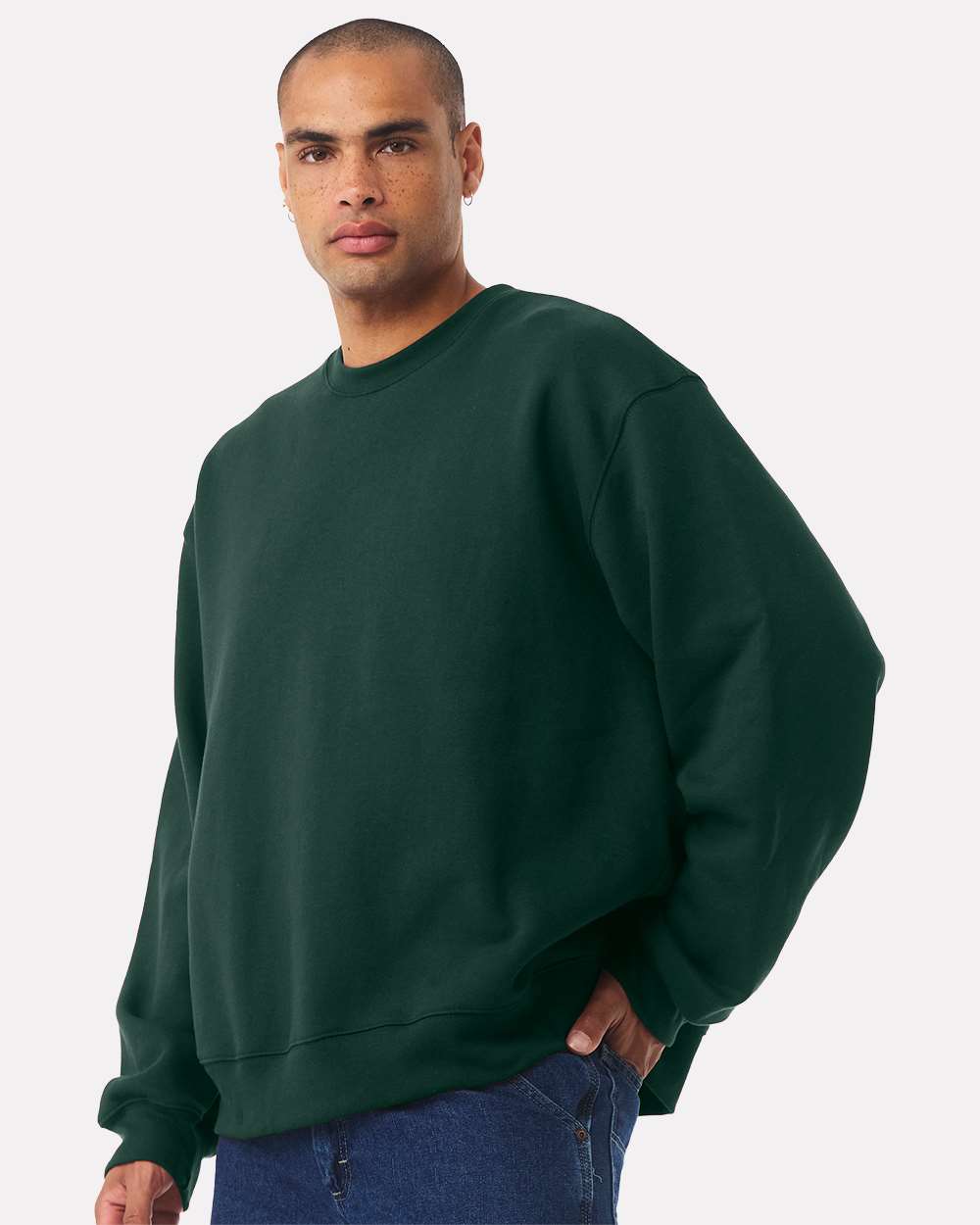Unisex 10 oz. Heavyweight Sweatshirt - OnModelSide - B06806542 - Forest