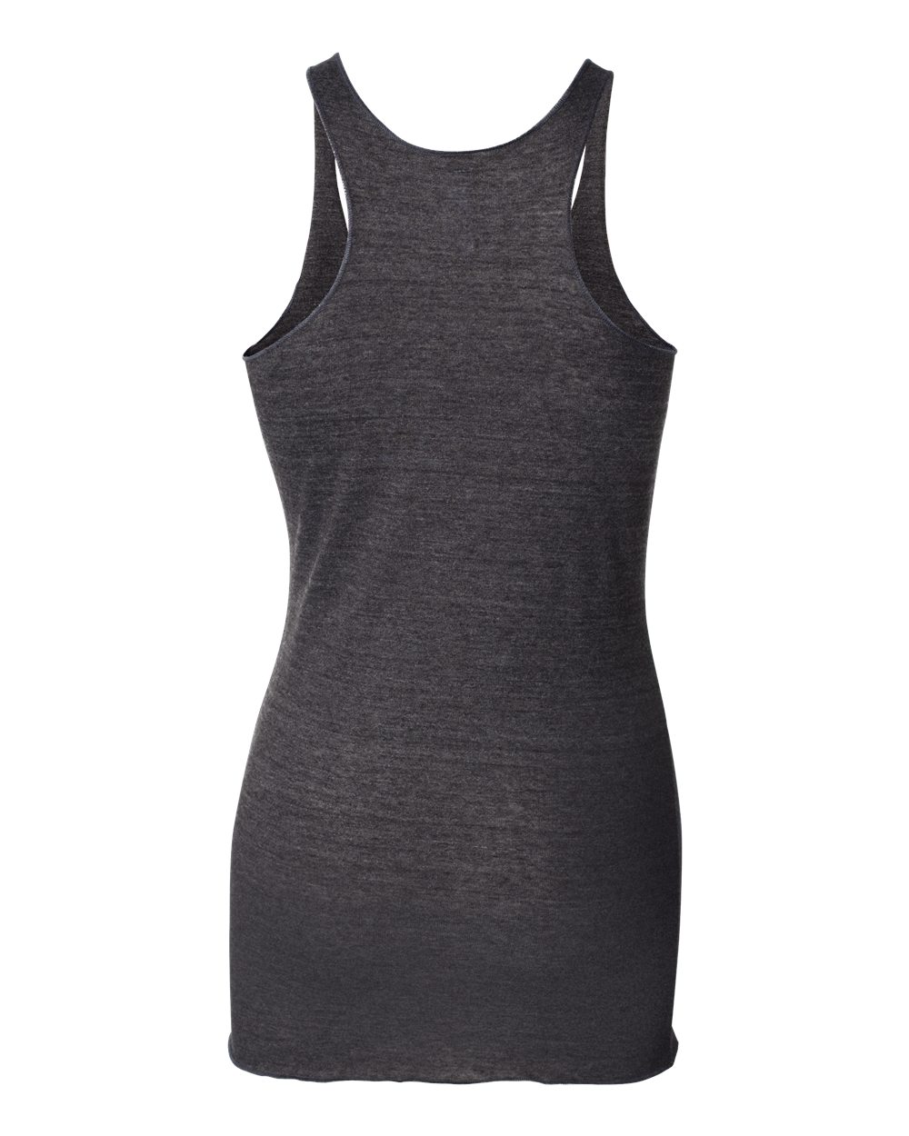 Women's Triblend Racerback Tank - Back - B13106092 - Charcoal Black Triblend