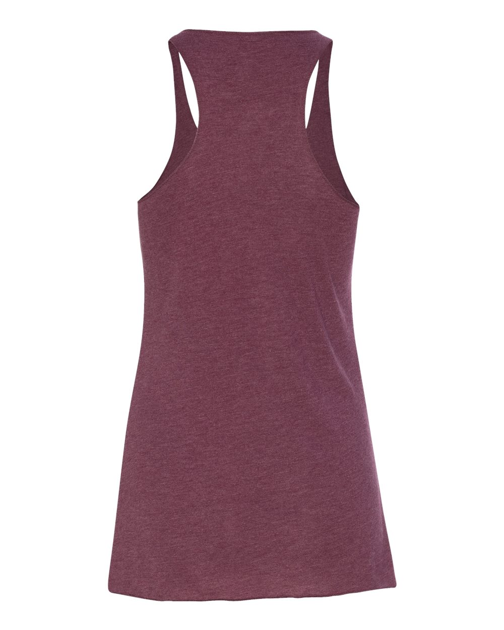 Women's Triblend Racerback Tank - Back - B13106532 - Maroon Triblend