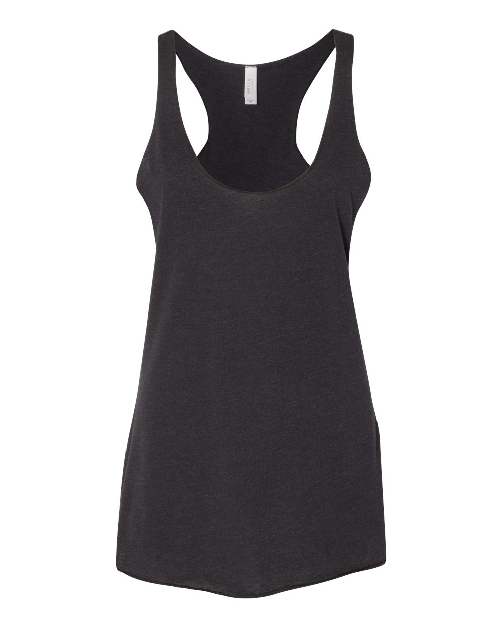 Women's Triblend Racerback Tank - Front - B13106102 - Black Heather Triblend