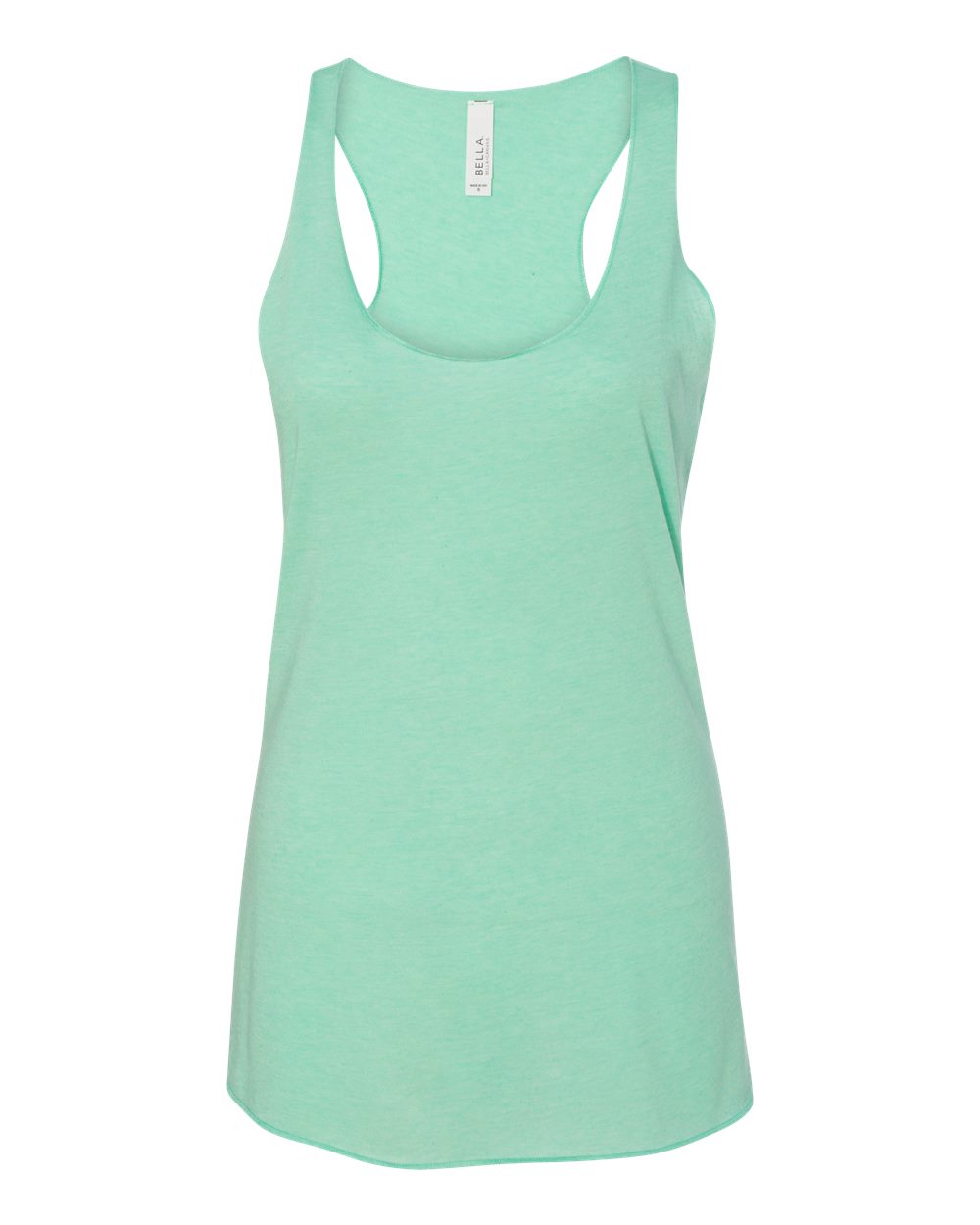 Women's Triblend Racerback Tank - Front - B13106112 - Mint Triblend