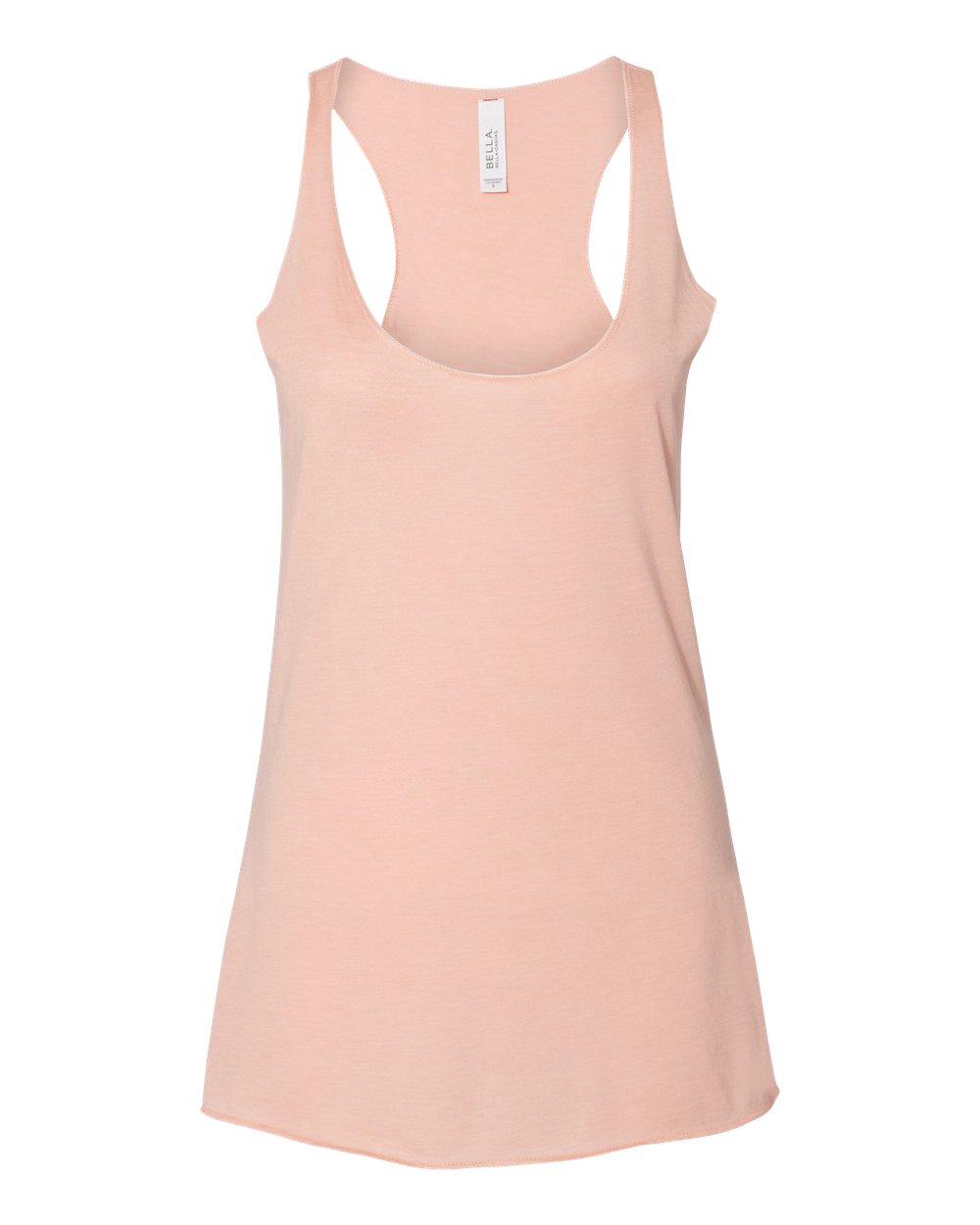 Women's Triblend Racerback Tank - Front - B13106333 - Peach Triblend