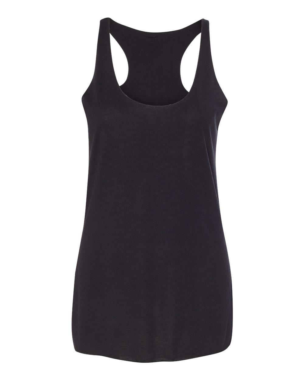 Women's Triblend Racerback Tank - Front - B13106492 - Solid Black Triblend