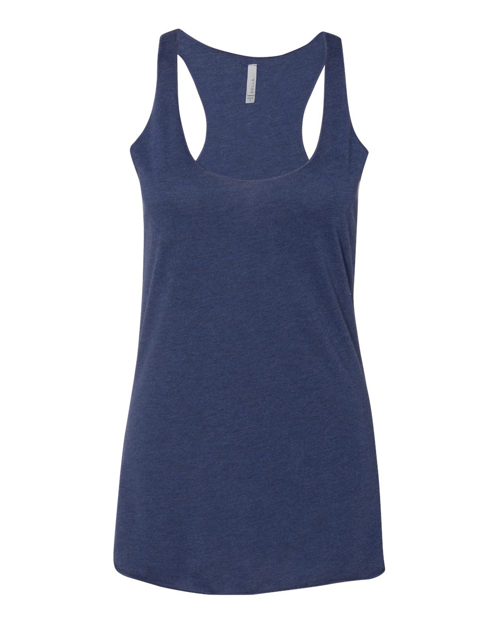 Women's Triblend Racerback Tank - Front - B13106652 - Navy Triblend