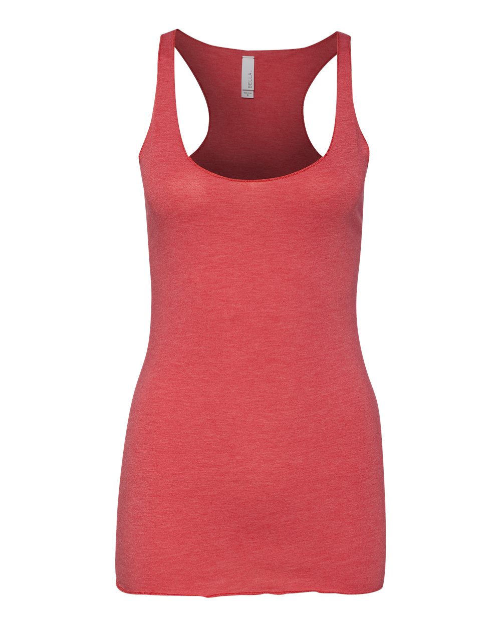 Women's Triblend Racerback Tank - Front - B13106702 - Red Triblend