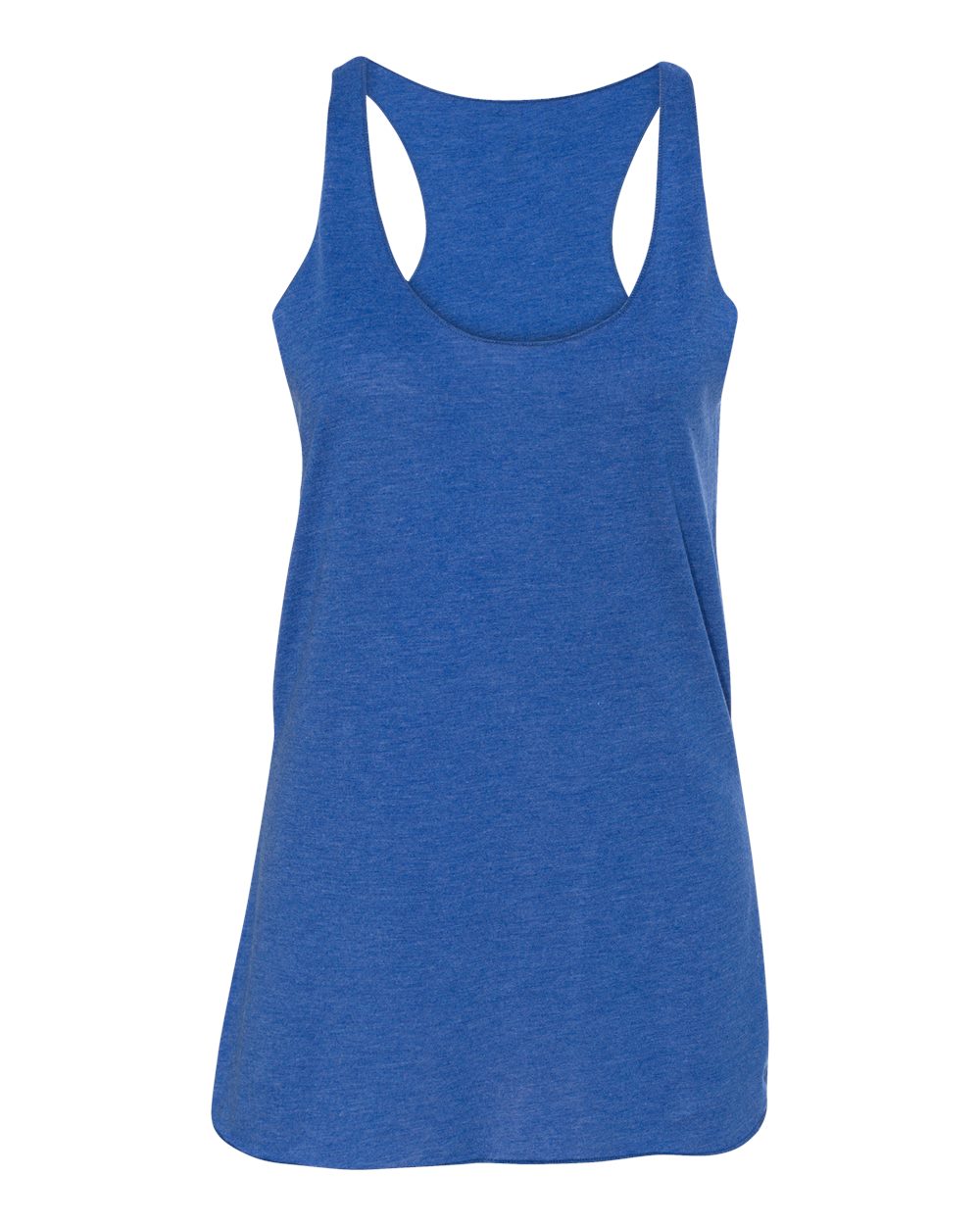Women's Triblend Racerback Tank - Front - B13106752 - True Royal Triblend