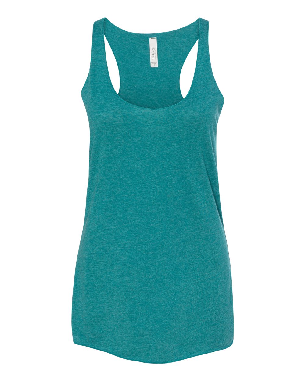 Women's Triblend Racerback Tank - Front - B13106762 - Teal Triblend