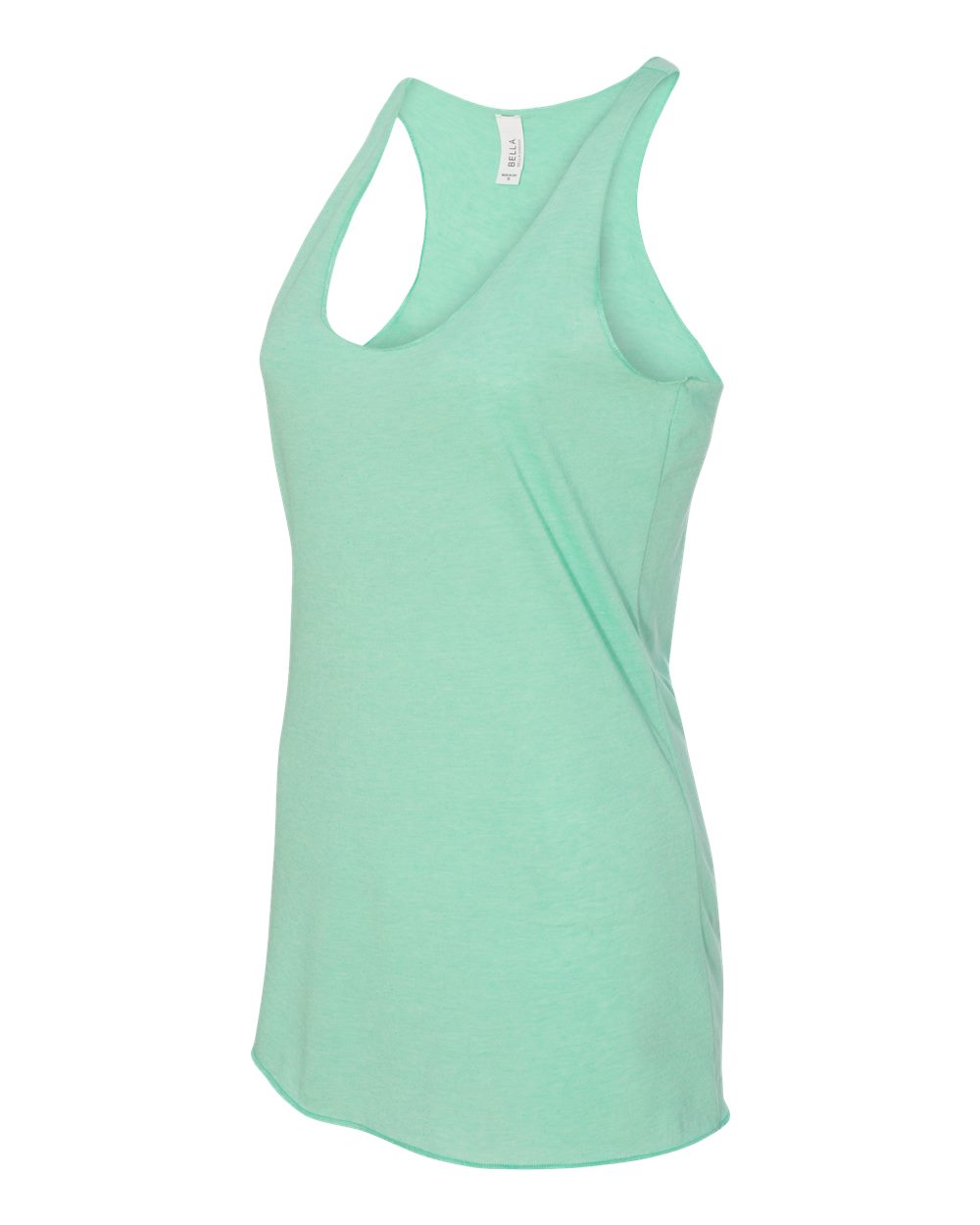 Women's Triblend Racerback Tank - Side - B13106112 - Mint Triblend