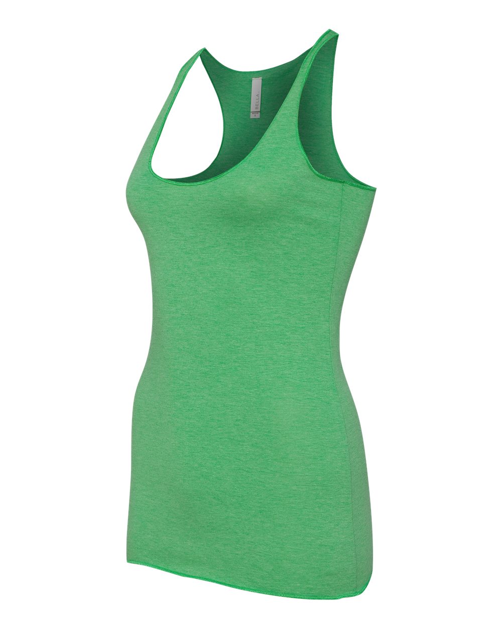 Women's Triblend Racerback Tank - Side - B13106192 - Green Triblend