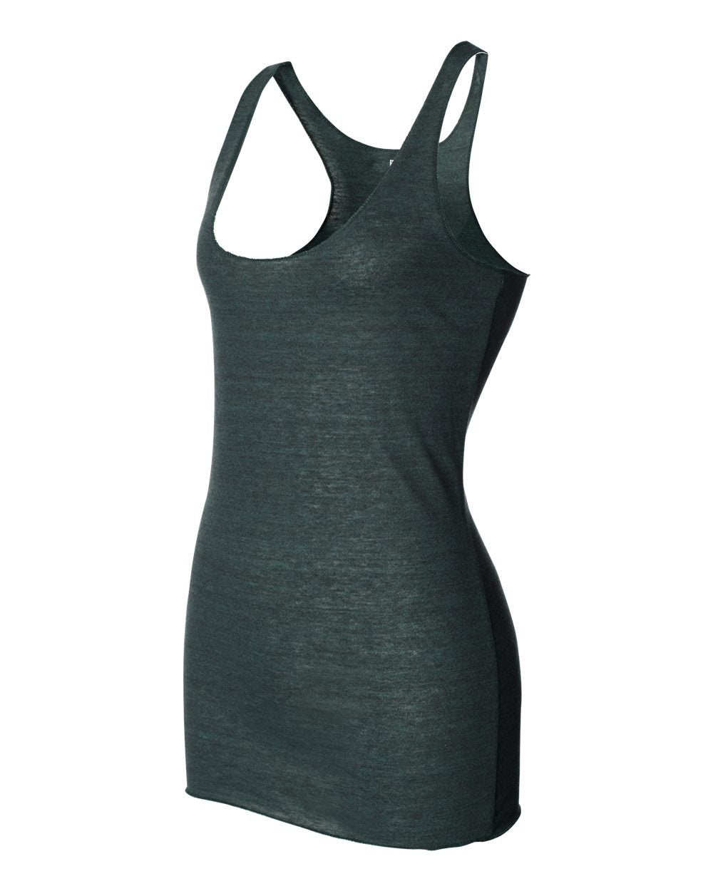 Women's Triblend Racerback Tank - Side - B13106232 - Emerald Triblend