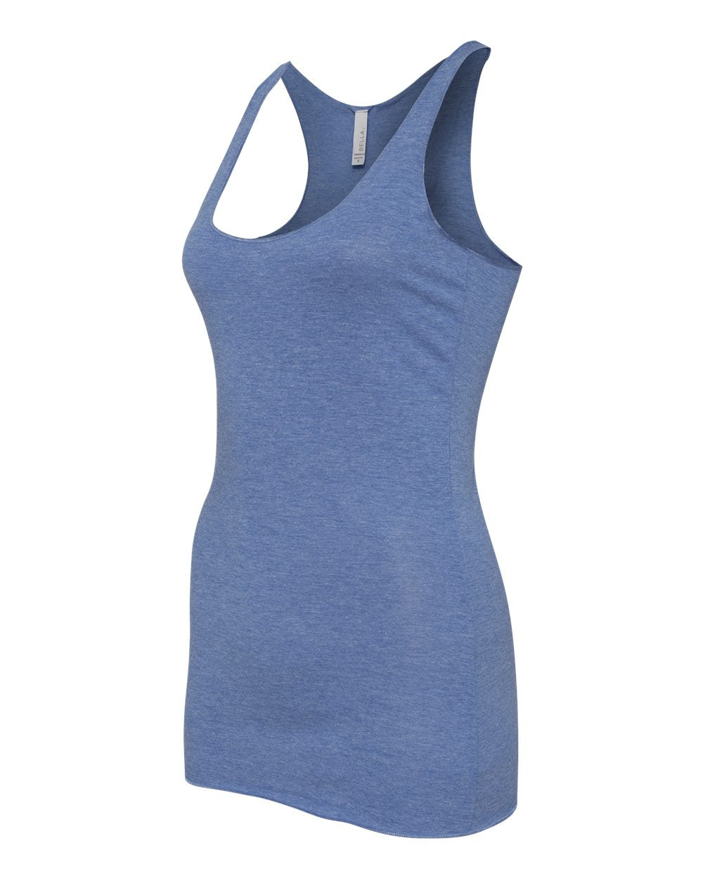 Women's Triblend Racerback Tank - Side - B13106252 - Blue Triblend