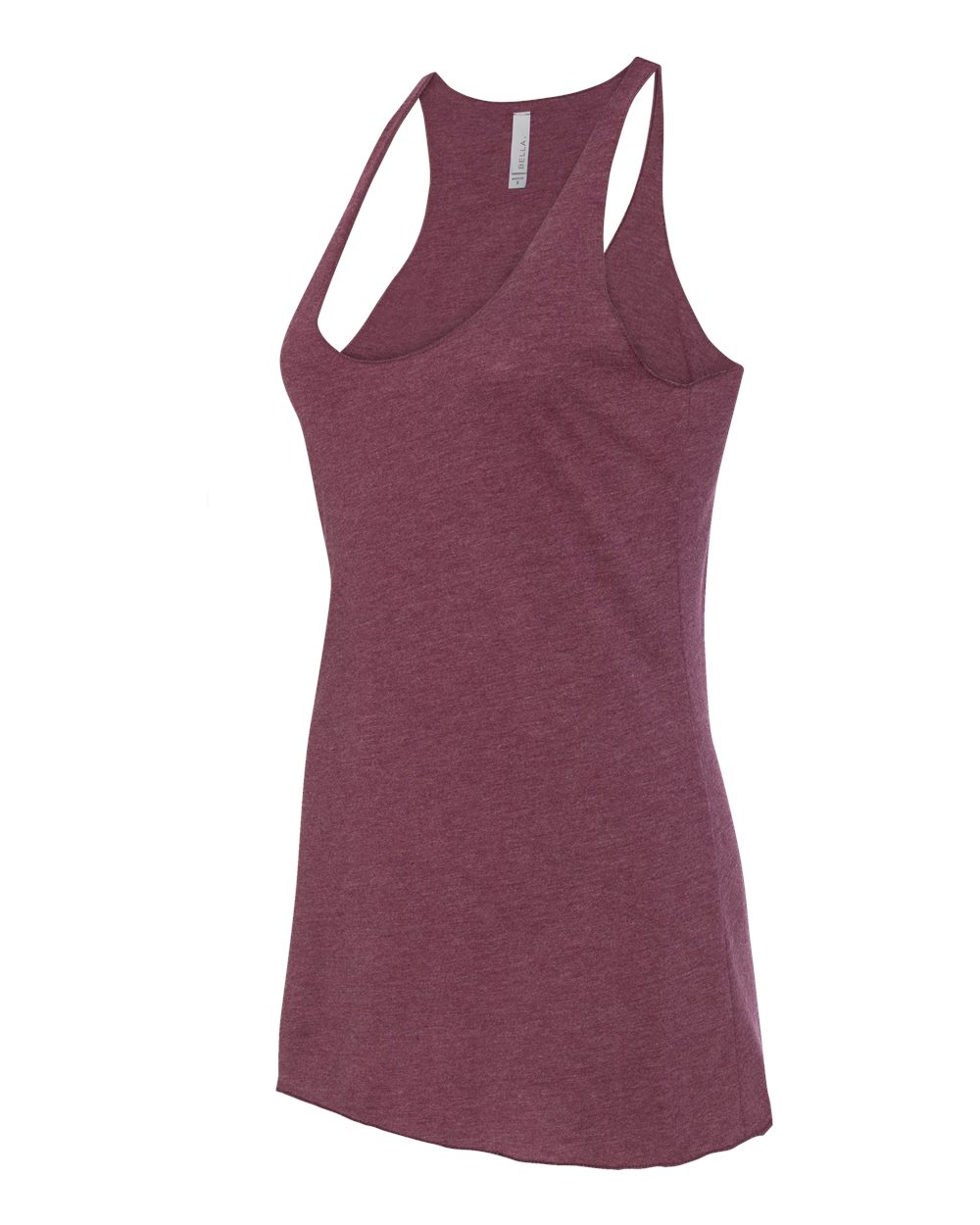 Women's Triblend Racerback Tank - Side - B13106532 - Maroon Triblend