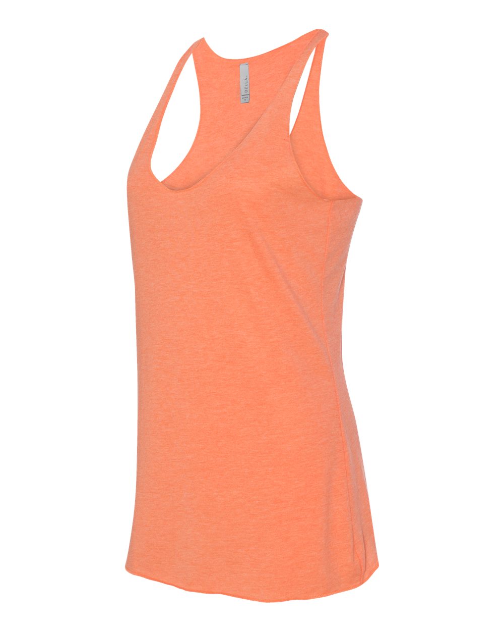 Women's Triblend Racerback Tank - Side - B13106662 - Orange Triblend