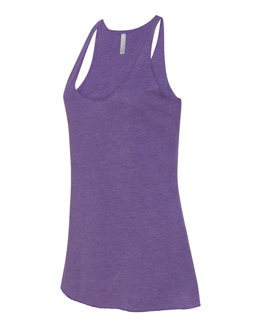 Women's Triblend Racerback Tank - Side - B13106677 - Purple Triblend