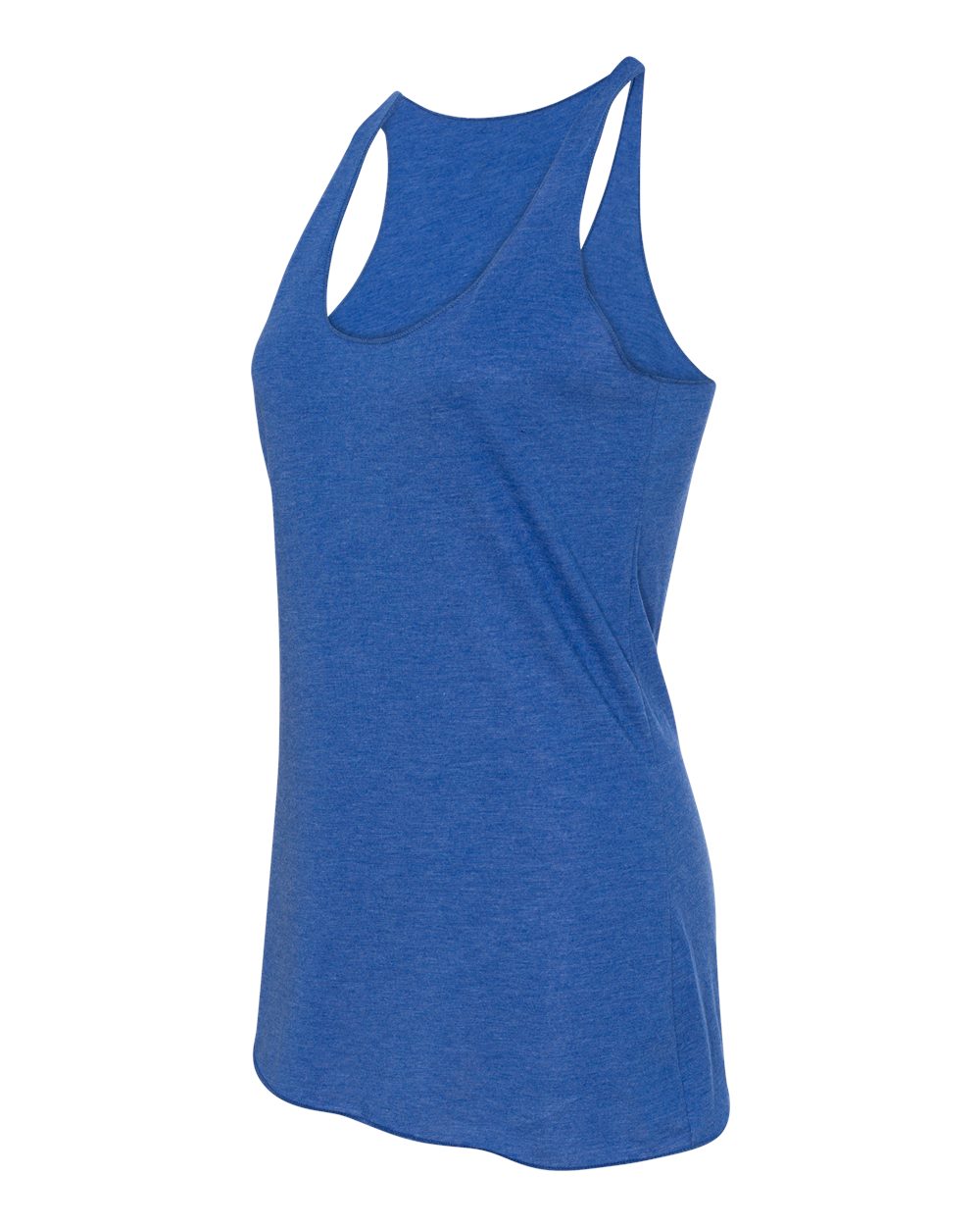 Women's Triblend Racerback Tank - Side - B13106752 - True Royal Triblend