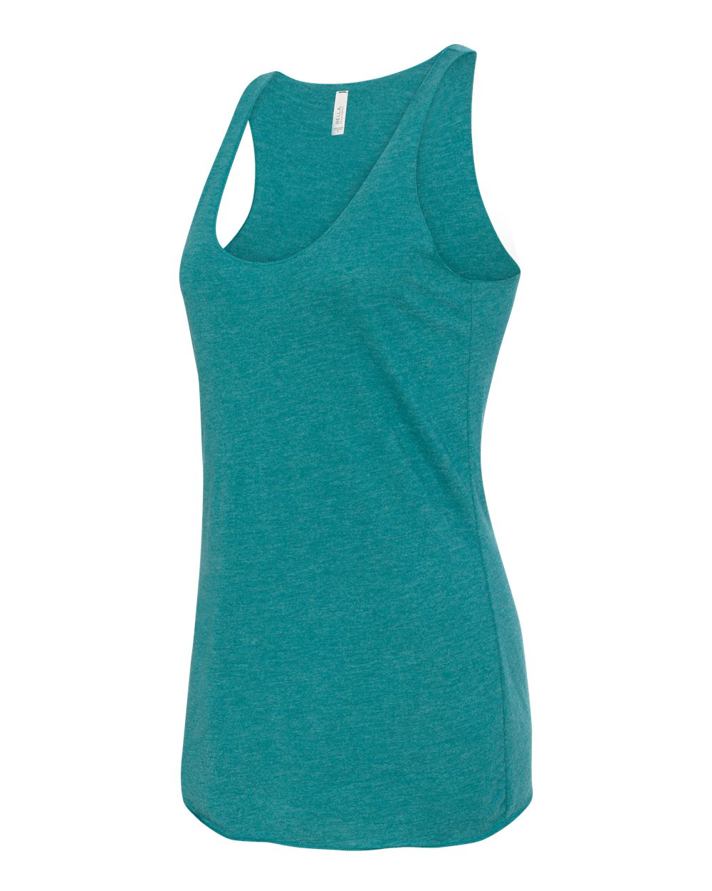 Women's Triblend Racerback Tank - Side - B13106762 - Teal Triblend