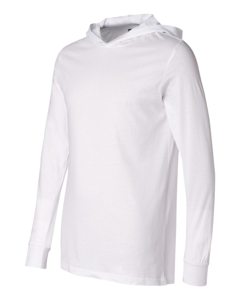Unisex Jersey Hooded Long Sleeve Tee - Side - B82006002 - White