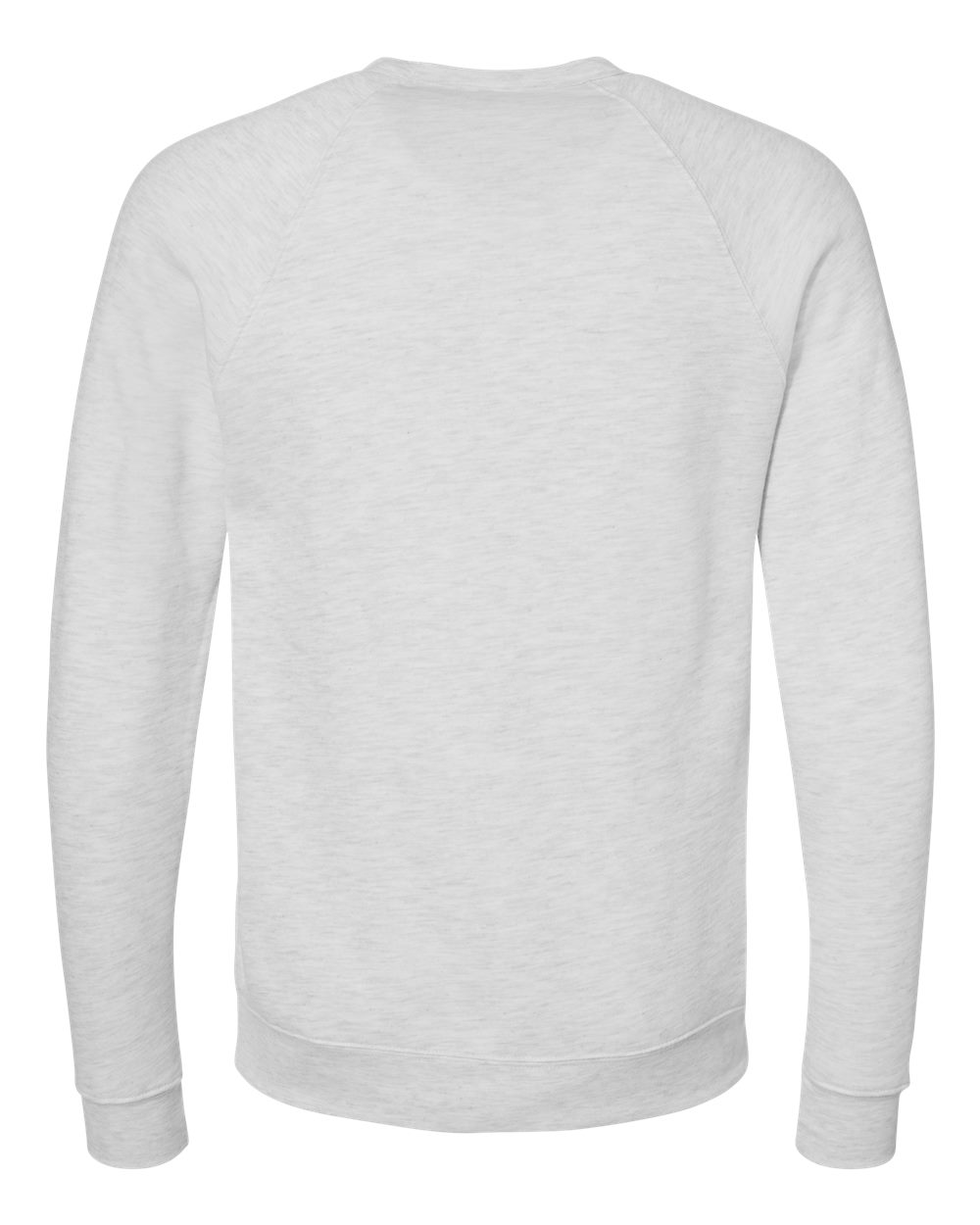 Unisex Sponge Fleece Raglan Crewneck Sweatshirt - Back - B85106022 - Ash