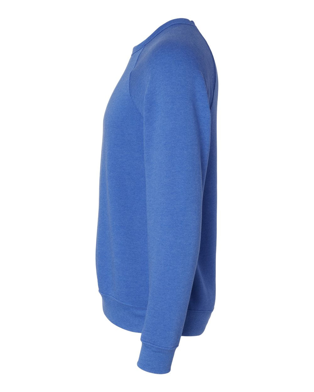 Unisex Sponge Fleece Raglan Crewneck Sweatshirt - DirectSide - B85106052 - Heather True Royal