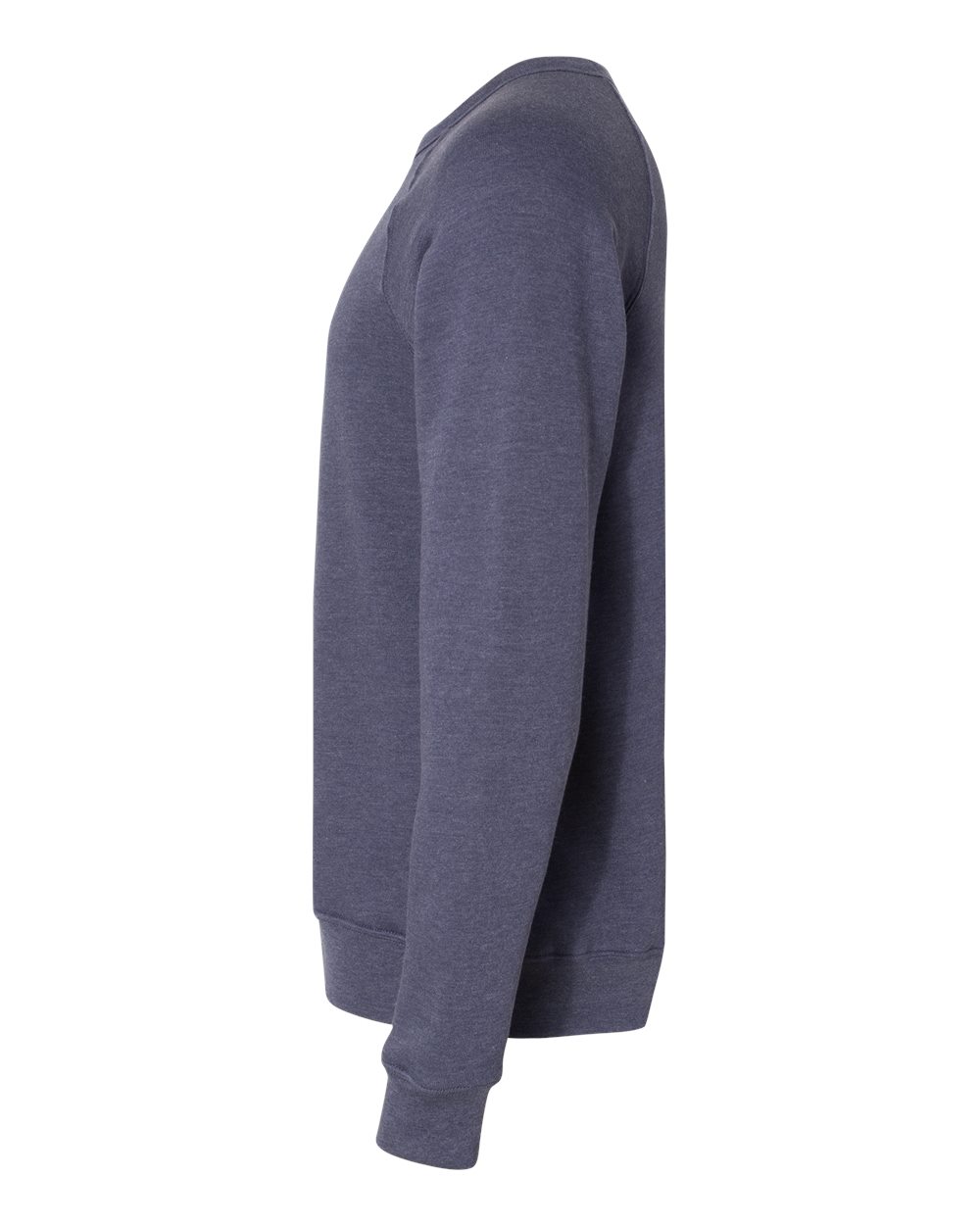 Unisex Sponge Fleece Raglan Crewneck Sweatshirt - DirectSide - B85106632 - Heather Navy